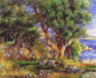 Pierre Renoir Landscape on the Coast near Menton oil painting picture